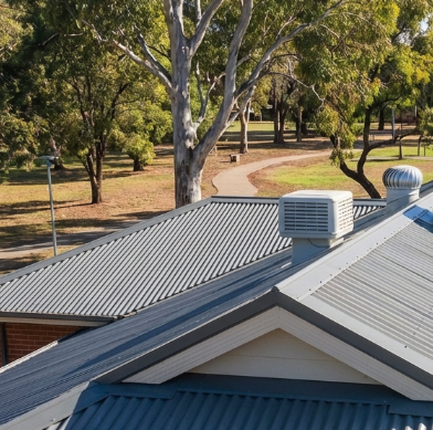 Colorbond steel roofing showcasing multiple roof profiles and colours on Australian homes